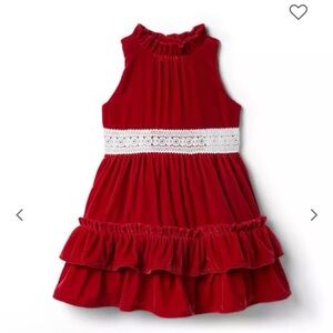 Velvet Ruffle Dress size 12 Girls
